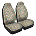 Video Games Patterns 6 Car Seat Covers - One size