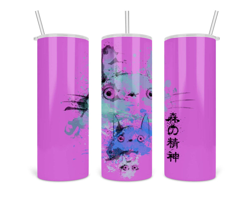 Water Colors Totoro Double Insulated Stainless Steel Tumbler