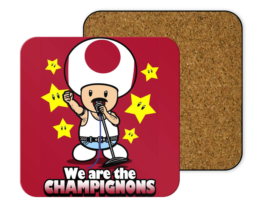 We Are The Champignons Coasters
