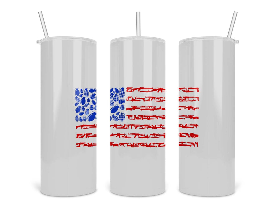 Weapon Flag Double Insulated Stainless Steel Tumbler