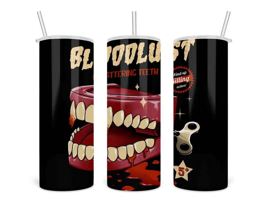 Wind Up Killer Teeth Double Insulated Stainless Steel Tumbler