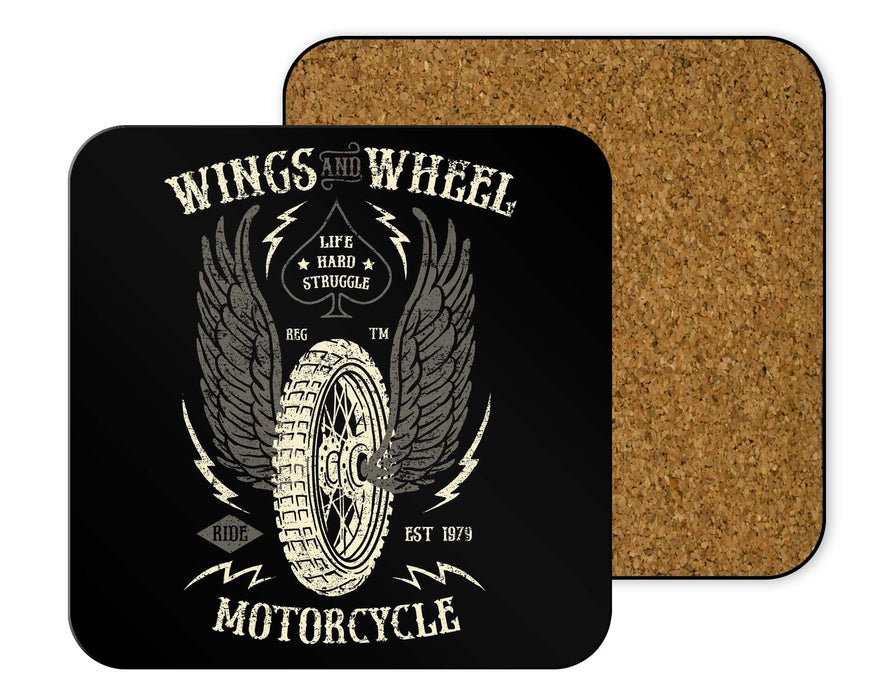Wings And Wheel Coasters