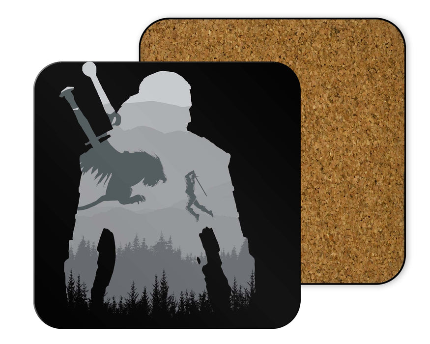 Wld Silhouette Solid Coasters