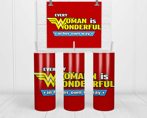 Wonderful Woman Double Insulated Stainless Steel Tumbler