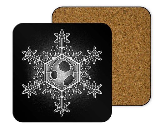 Yoshi Egg Snowflake Coasters