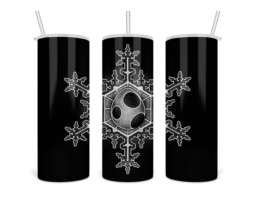 Yoshi Egg Snowflake Double Insulated Stainless Steel Tumbler