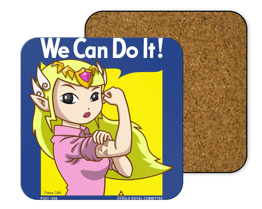 Zelda Can Do It Coasters