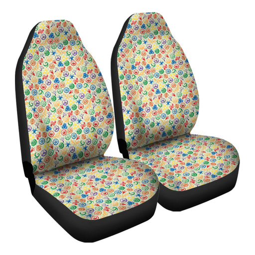 Zelda Symbols Pattern 4 Car Seat Covers - One size