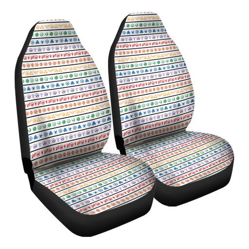 Zelda Symbols Pattern 6 Car Seat Covers - One size