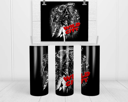 Zelda Wild City B&w Double Insulated Stainless Steel Tumbler