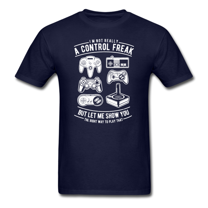 A Control Freak Unisex Classic T-Shirt - navy / S
