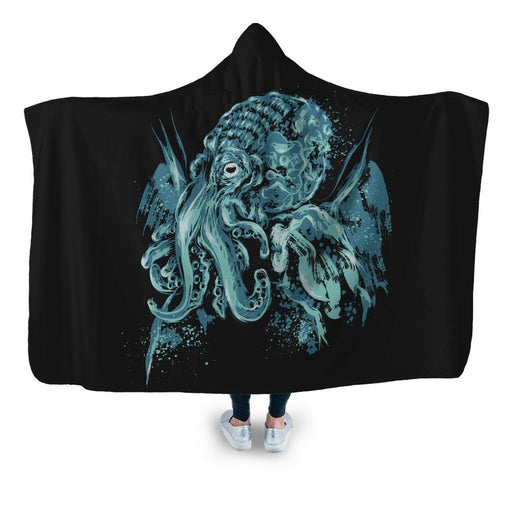 A God Beyond The Sea Hooded Blanket - Adult / Premium Sherpa