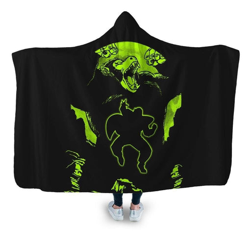 A Great Tranformation Noglow Hooded Blanket - Adult / Premium Sherpa
