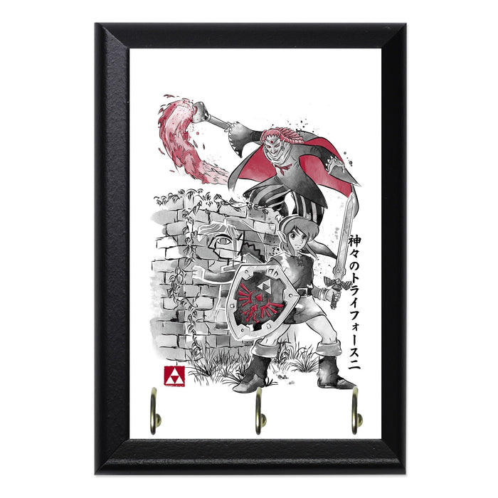 A Link Between Worlds Sumi E Key Hanging Plaque - 8 x 6 / Yes