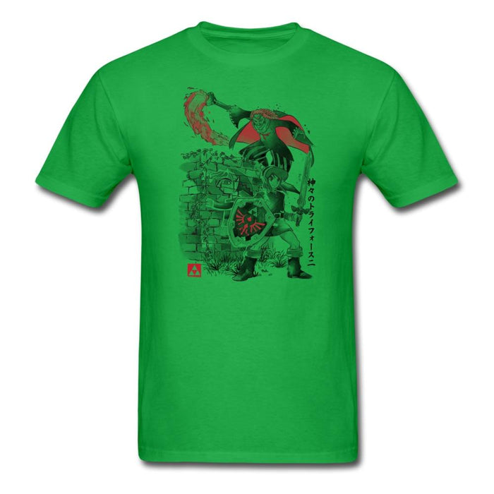 A Link Between Worlds Sumi-E Unisex Classic T-Shirt - bright green / S