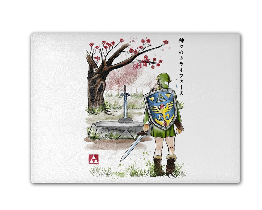 A Link To The Past Watercolor Cutting Board