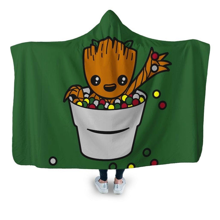 A Pot Of Full Candies Hooded Blanket - Adult / Premium Sherpa