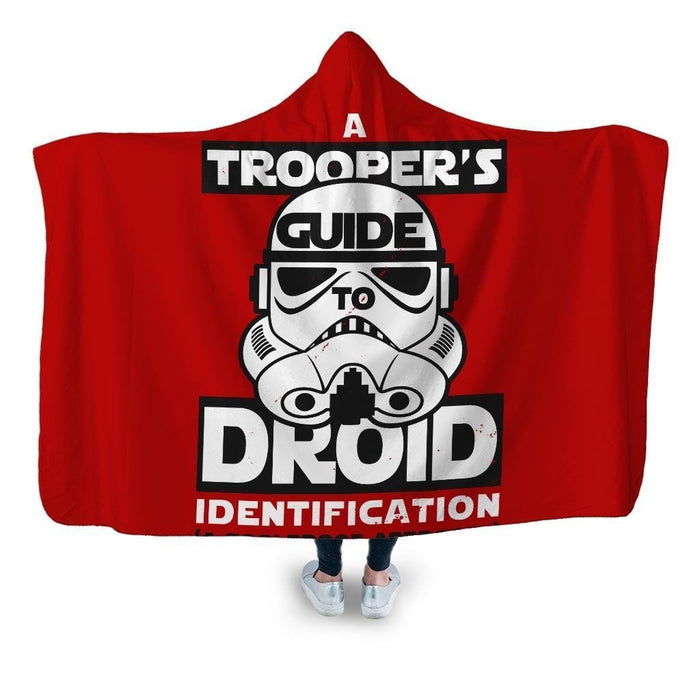 A Trooper’s Guide To Droid Identification Hooded Blanket - Adult / Premium Sherpa
