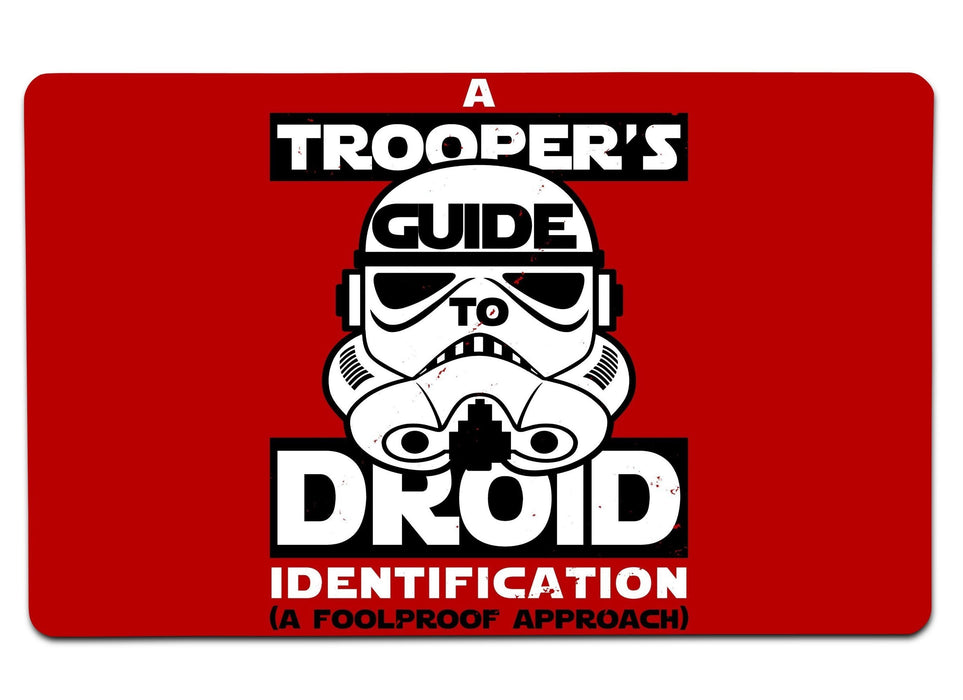 A Trooper’s Guide To Droid Identification Large Mouse Pad