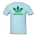 Addicted Unisex T-Shirt - powder blue / S