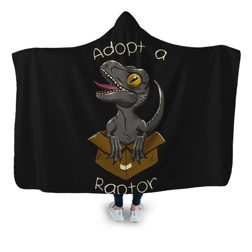 Adopt A Raptor Hooded Blanket - Adult / Premium Sherpa