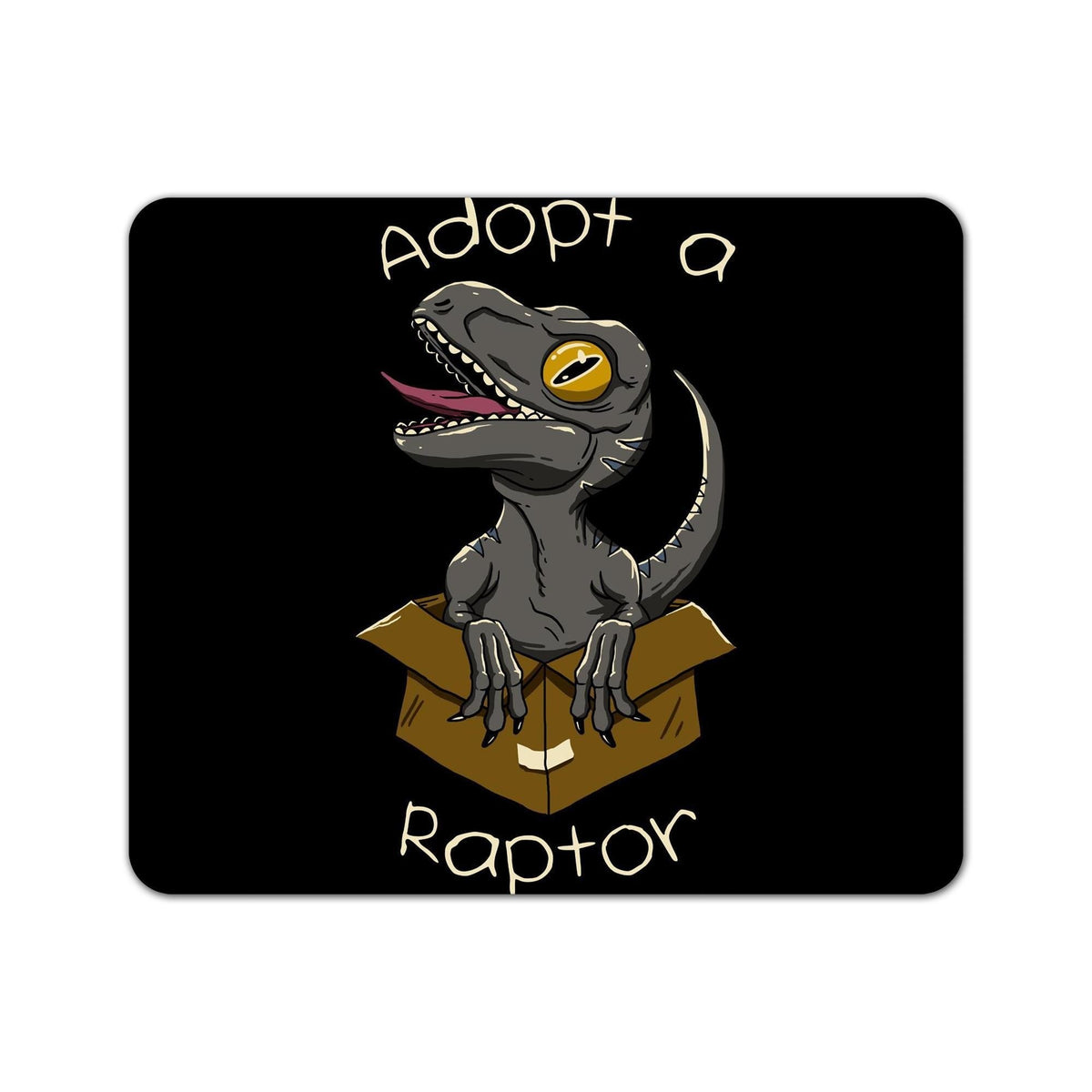 Mouse Pointer Style Raptor Adopt A Raptor Mouse Pad - Mousepad | Nurd Tyme — Nurdtyme LLC