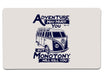 Adventure May Hurt You Large Mouse Pad