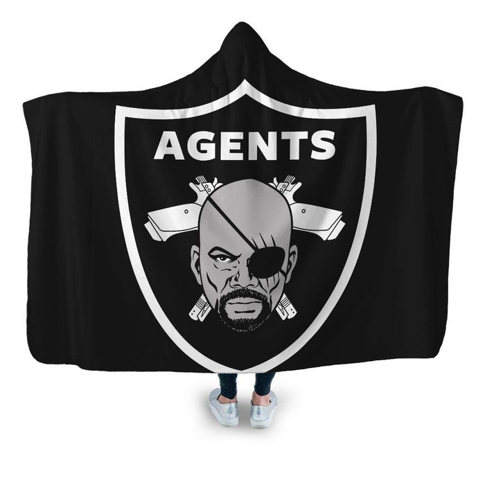 Agents Hooded Blanket - Adult / Premium Sherpa