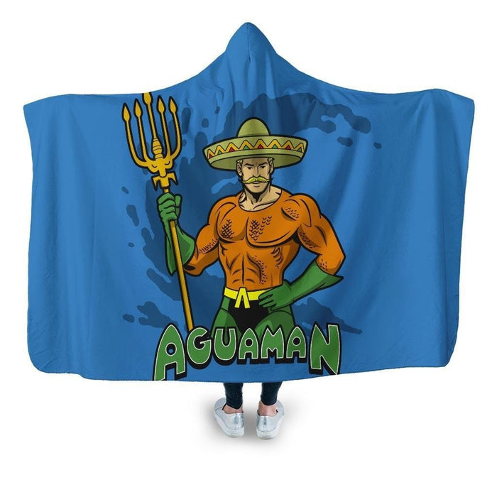 Aguaman Hooded Blanket - Adult / Premium Sherpa