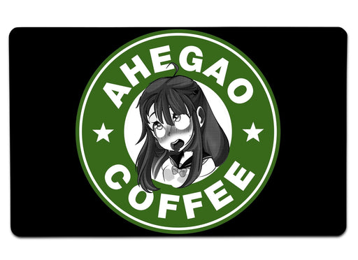 Ahegao Coffee 10 Large Mouse Pad