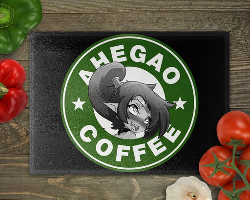 Ahegao Coffee 11 Cutting Board