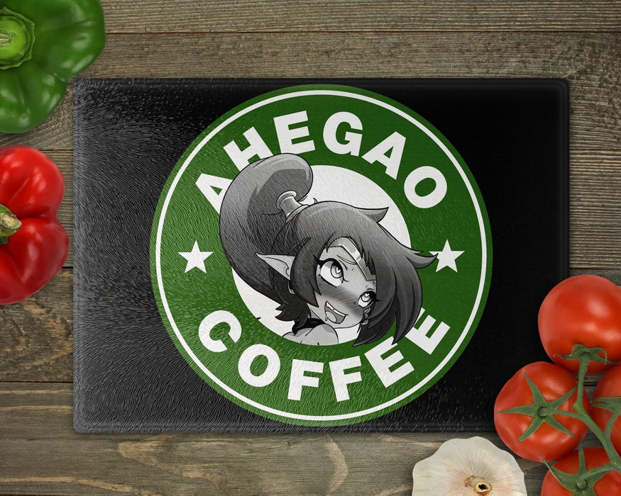 Ahegao Coffee 11 Cutting Board