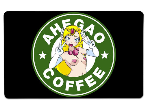 Ahegao Coffee 12 Large Mouse Pad
