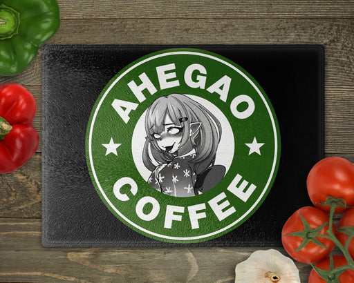 Ahegao Coffee 2 Cutting Board