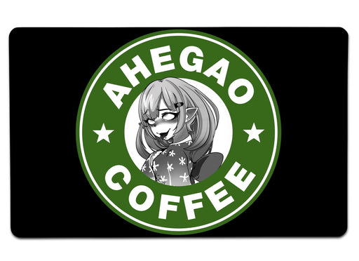 Ahegao Coffee 2 Large Mouse Pad