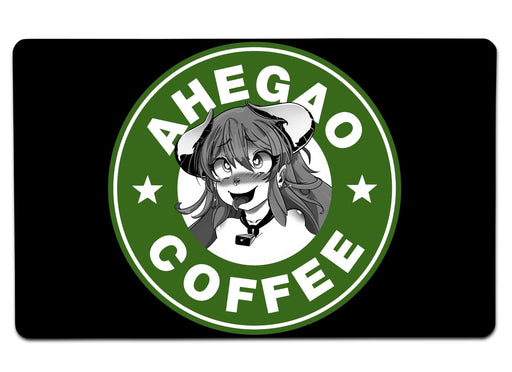 Ahegao Coffee 4 Large Mouse Pad