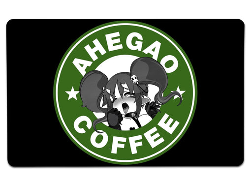 Ahegao Coffee 6 Large Mouse Pad