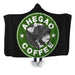 Ahegao Coffee 8 Hooded Blanket - Adult / Premium Sherpa