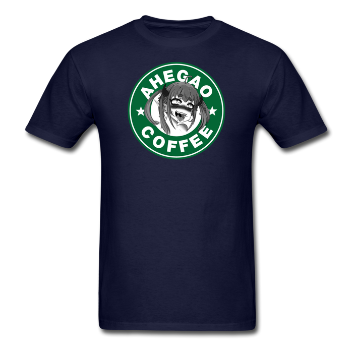 Ahegao Coffee 9 Unisex Classic T-Shirt - navy / S