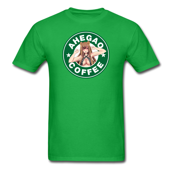 Ahegao Coffee Unisex Classic T-Shirt - bright green / S