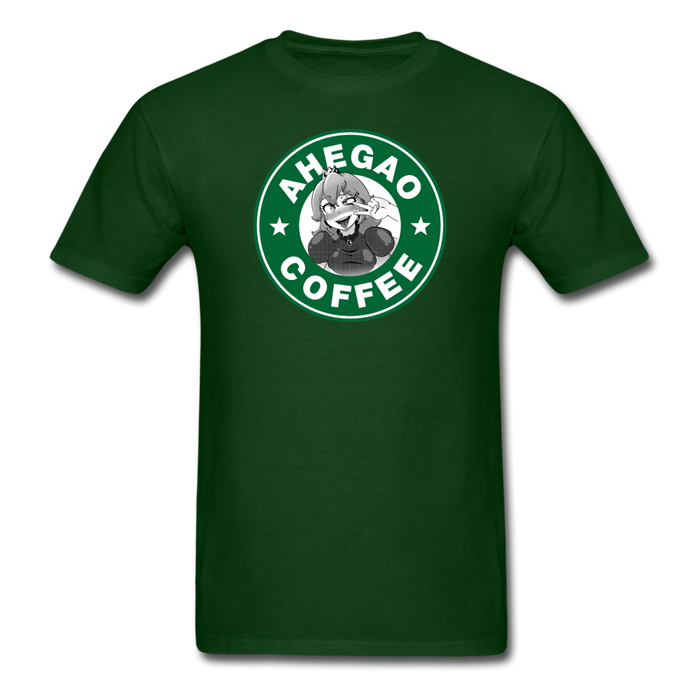 Ahegao Coffee V3 Unisex Classic T-Shirt - forest green / S