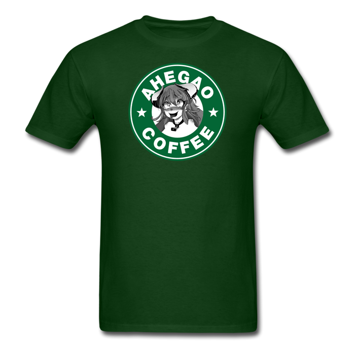 Ahegao Coffee V4 Unisex Classic T-Shirt - forest green / S