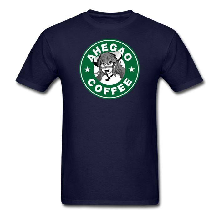 Ahegao Coffee V4 Unisex Classic T-Shirt - navy / S