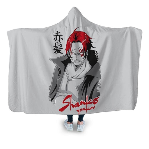 Akagami No Shanks Hooded Blanket - Adult / Premium Sherpa