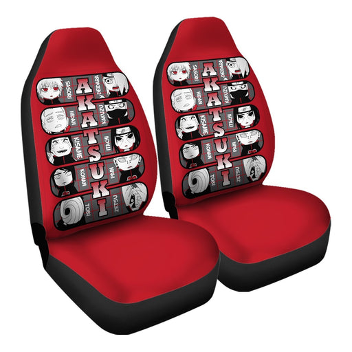 Akatsuki Chibi Car Seat Covers - One size