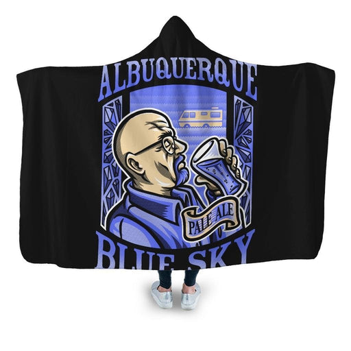 Albuquerque Blue Sky Hooded Blanket - Adult / Premium Sherpa