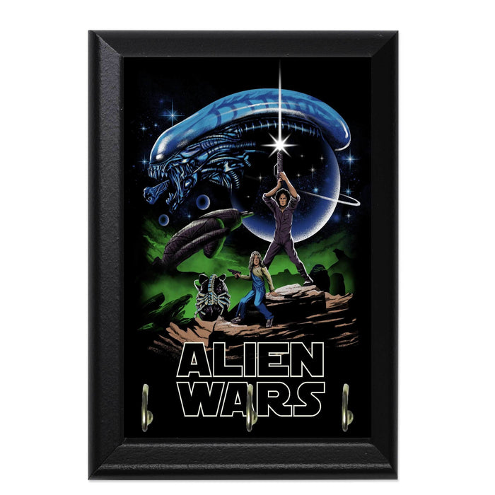 Alien Wars Decorative Wall Plaque Key Holder Hanger