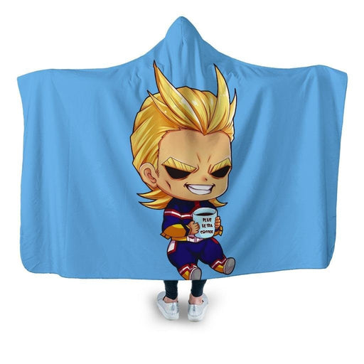 All Might Chibi Hooded Blanket - Adult / Premium Sherpa