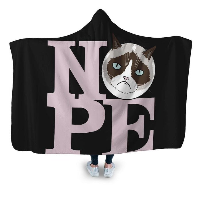 All You Need Is Nope Hooded Blanket - Adult / Premium Sherpa