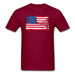 American Flag Unisex Classic T-Shirt - burgundy / S